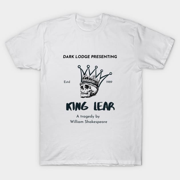 Dark Academia Shakespeare T-Shirt by TheGiftMonsterStudio